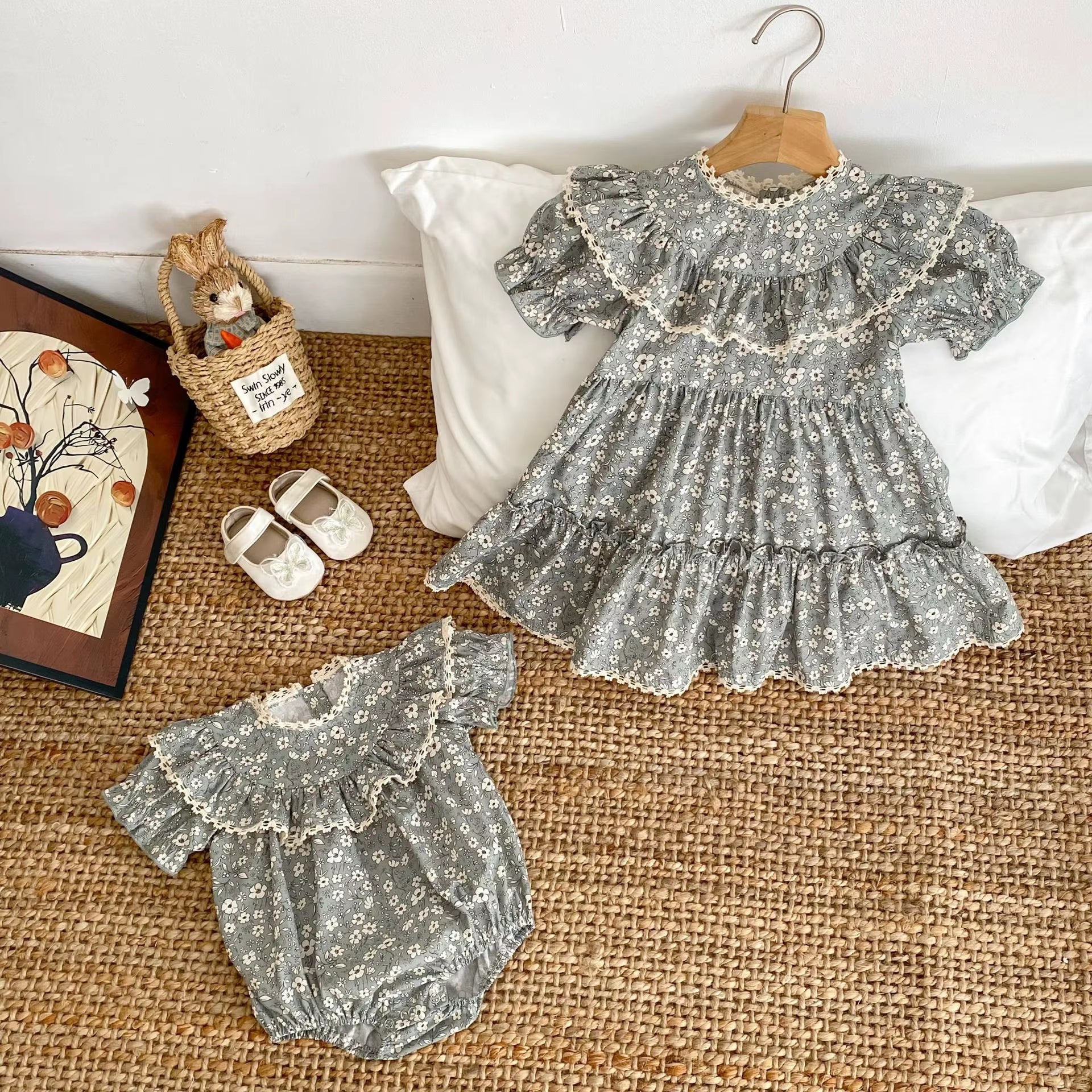 BloomCouture – Fashion Floral Jumpsuit for Babies (0–3 Years)