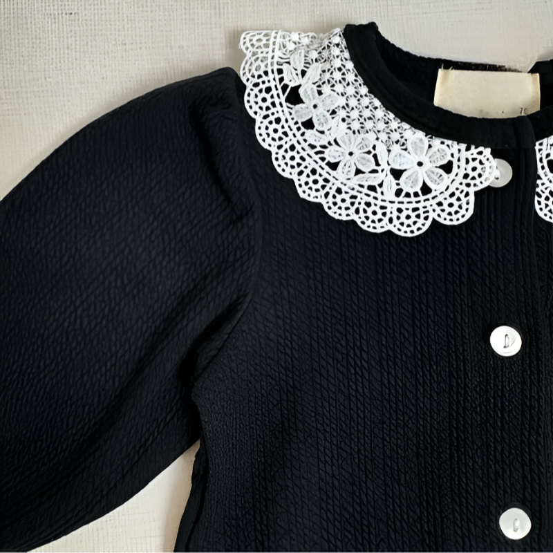 LaceMuse – Korean Style Baby Girl Cardigan & Shorts Set